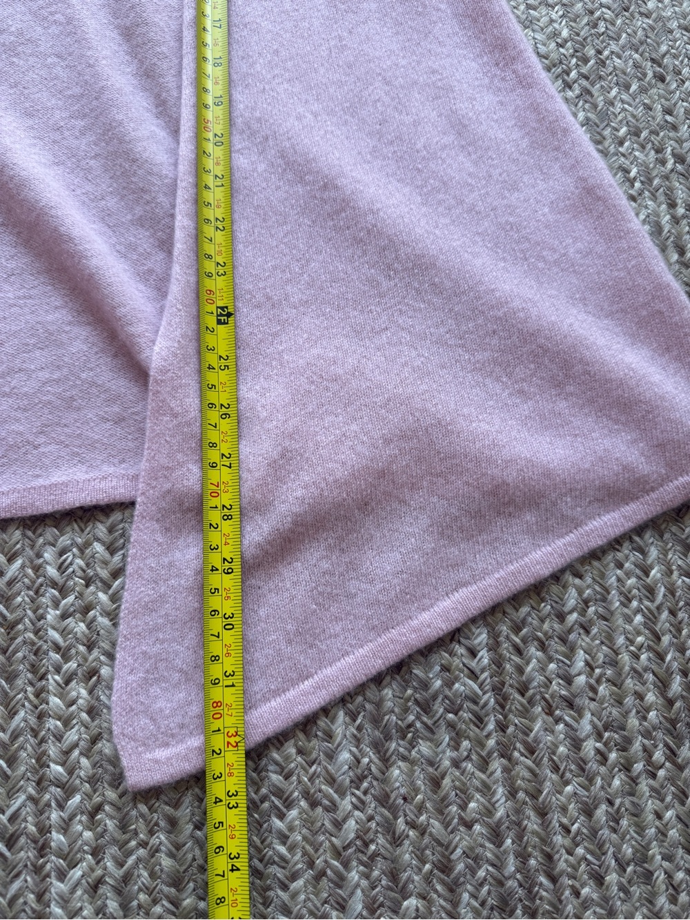 41 Hawthorn 100% Cashmere Cardigan Open Front Light Pink SZ M - Picture 6 of 9